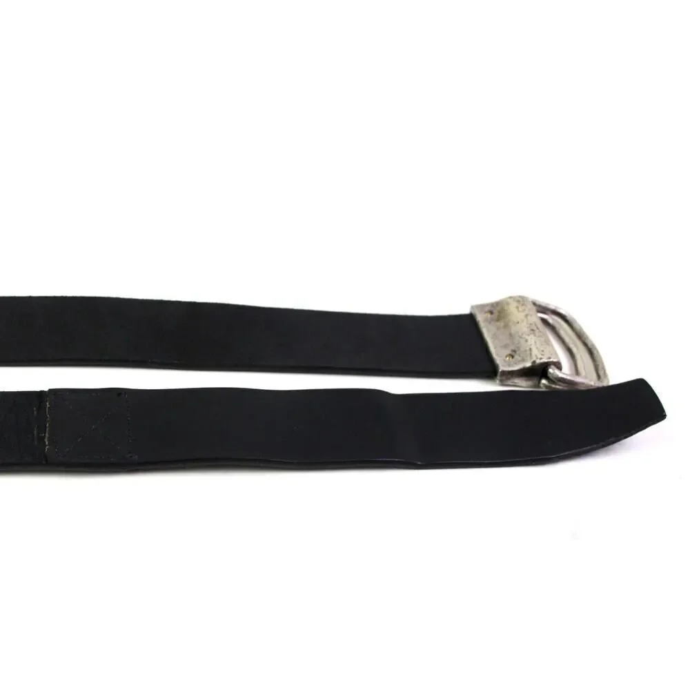 AL & Co BLACK REAL LEATHER 1 3/8